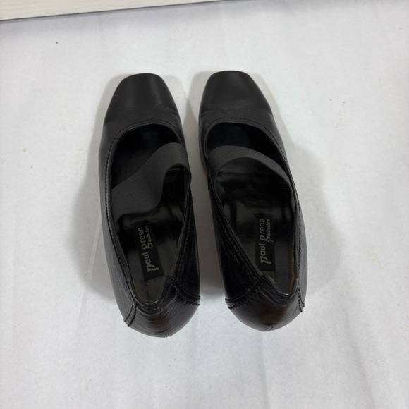 Paul Green Black Leather Mary Jane Pumps UK 6/US 8.5 - Picture 7 of 8